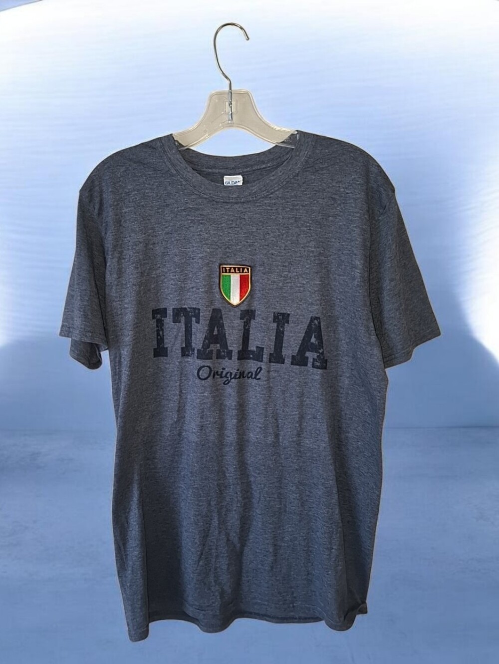 Italia Original Gray Men’s Graphic T-Shirt